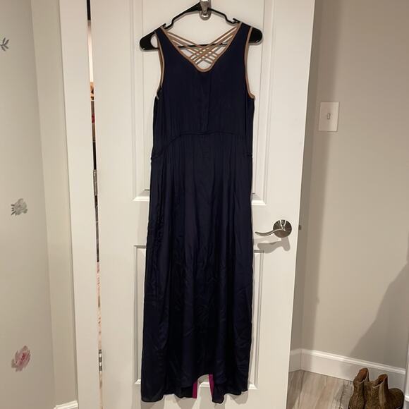 Greylin Anthropologie navy sleeveless maxi dress medium - Picture 6 of 8